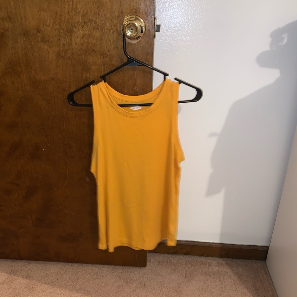 yellow old navy tank top
